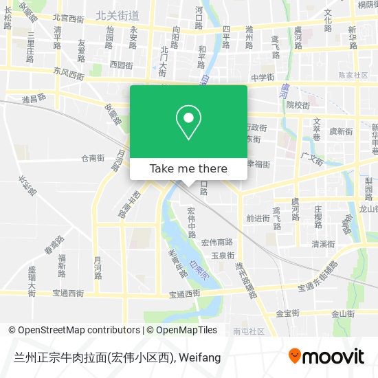 兰州正宗牛肉拉面(宏伟小区西) map