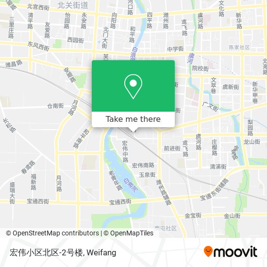 宏伟小区北区-2号楼 map