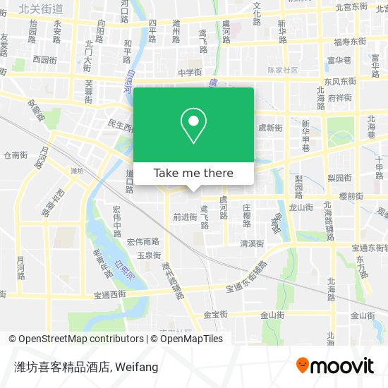 潍坊喜客精品酒店 map