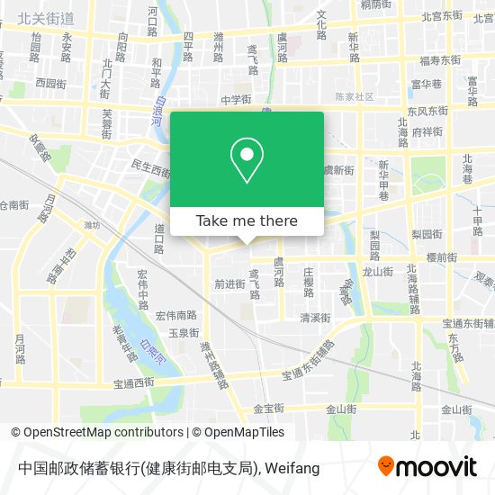 中国邮政储蓄银行(健康街邮电支局) map