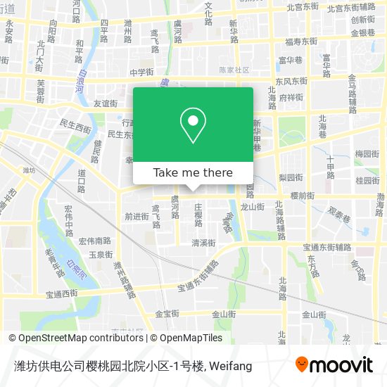 潍坊供电公司樱桃园北院小区-1号楼 map