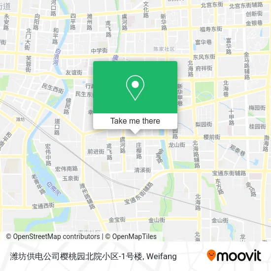 潍坊供电公司樱桃园北院小区-1号楼 map
