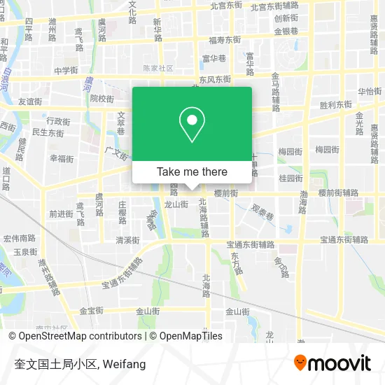 奎文国土局小区 map