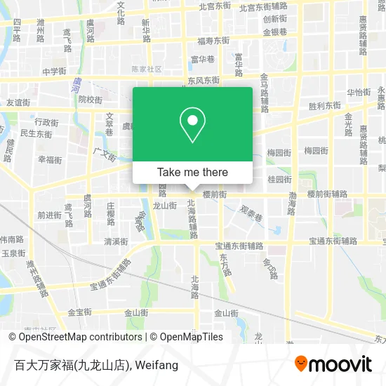 百大万家福(九龙山店) map
