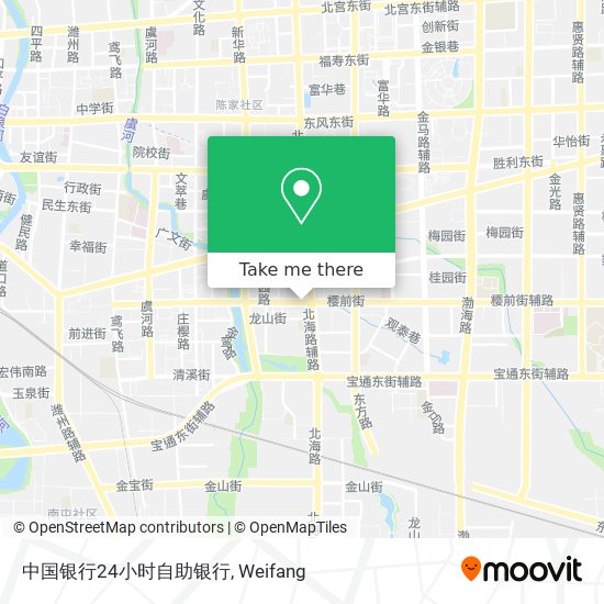 中国银行24小时自助银行 map