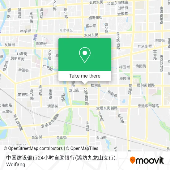中国建设银行24小时自助银行(潍坊九龙山支行) map