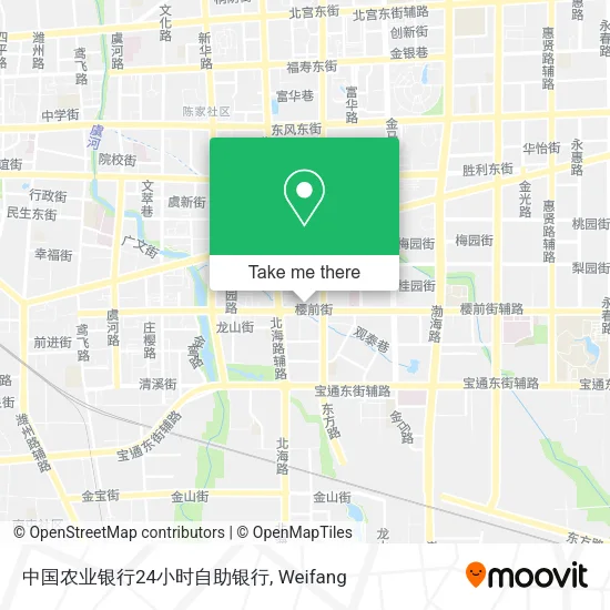 中国农业银行24小时自助银行 map