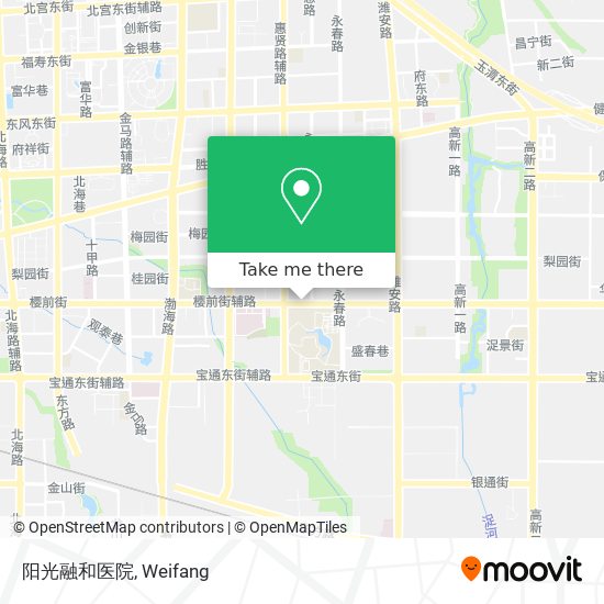 阳光融和医院 map