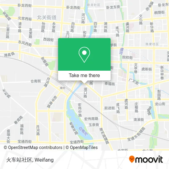 火车站社区 map