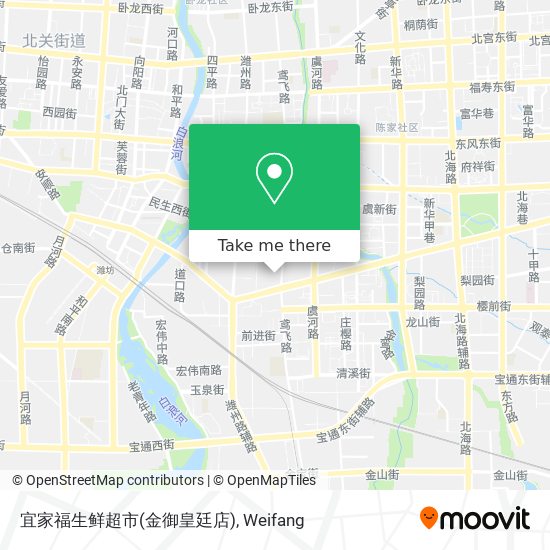 宜家福生鲜超市(金御皇廷店) map