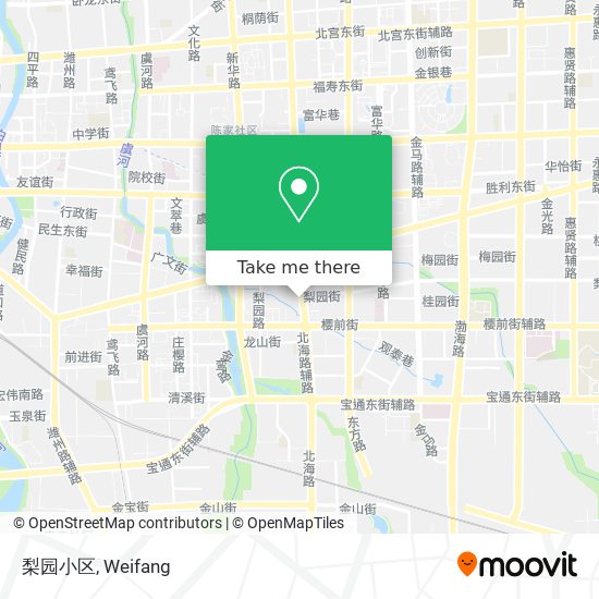 梨园小区 map