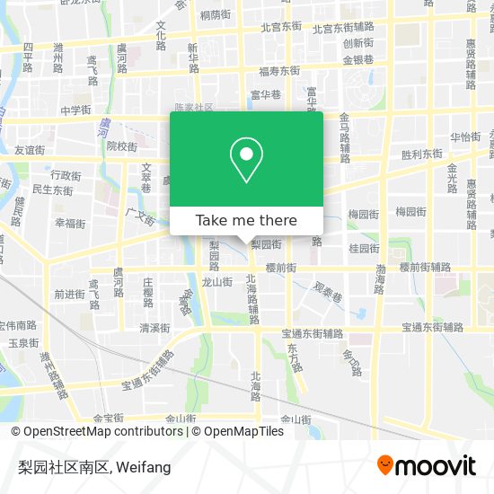 梨园社区南区 map