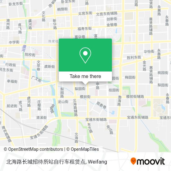北海路长城招待所站自行车租赁点 map