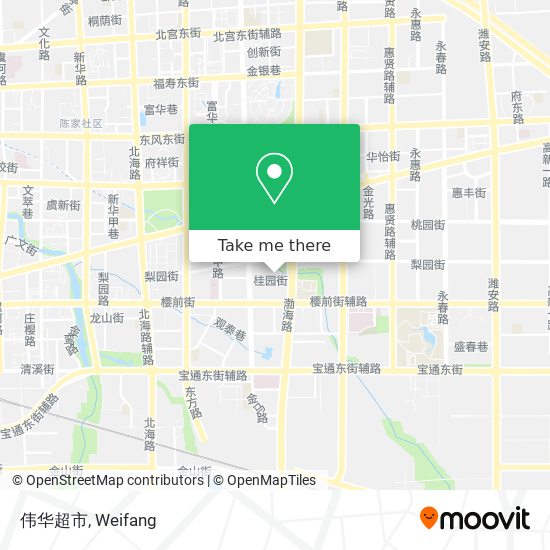伟华超市 map