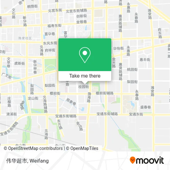 伟华超市 map