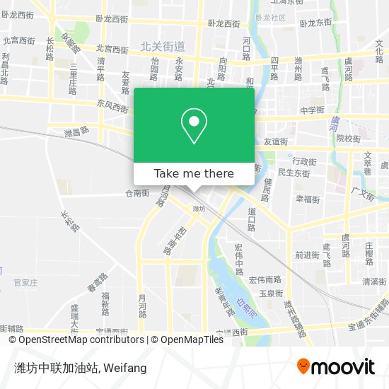 潍坊中联加油站 map