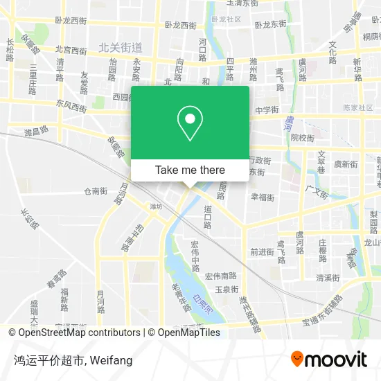 鸿运平价超市 map