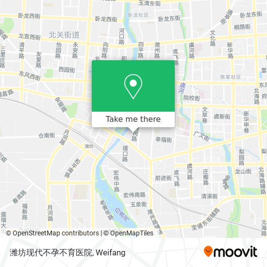 潍坊现代不孕不育医院 map