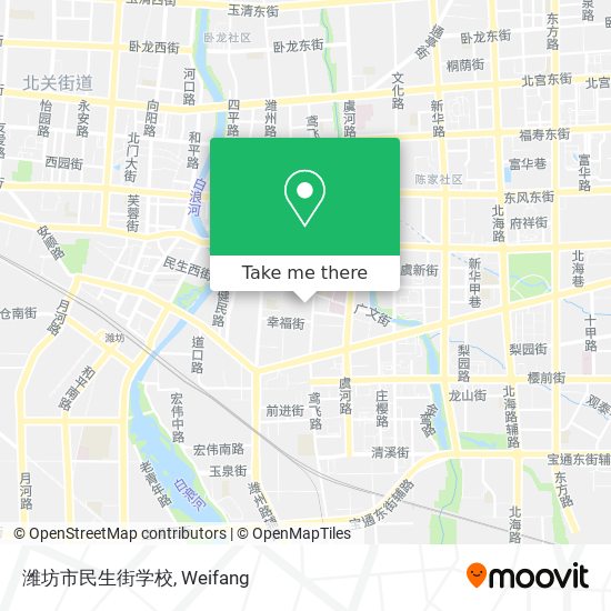 潍坊市民生街学校 map