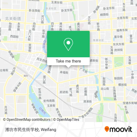 潍坊市民生街学校 map