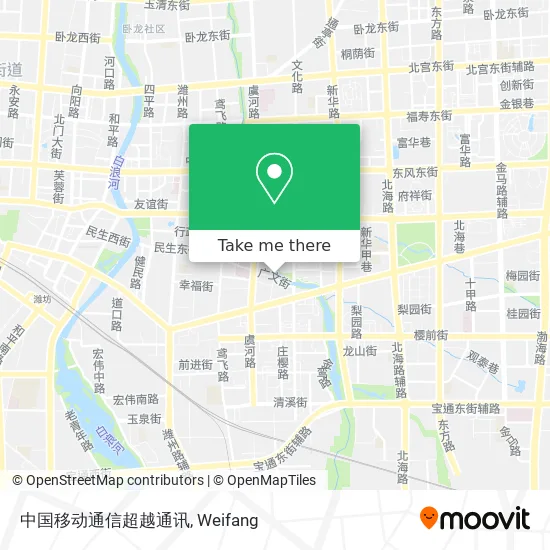 中国移动通信超越通讯 map