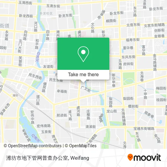 潍坊市地下管网普查办公室 map