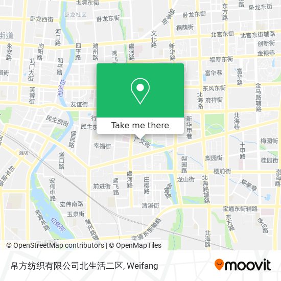 帛方纺织有限公司北生活二区 map