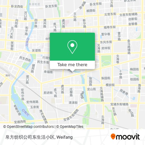 帛方纺织公司东生活小区 map