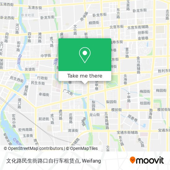 文化路民生街路口自行车租赁点 map