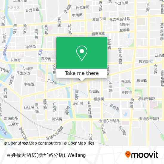 百姓福大药房(新华路分店) map