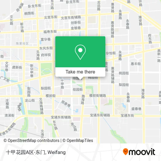 十甲花园A区-东门 map