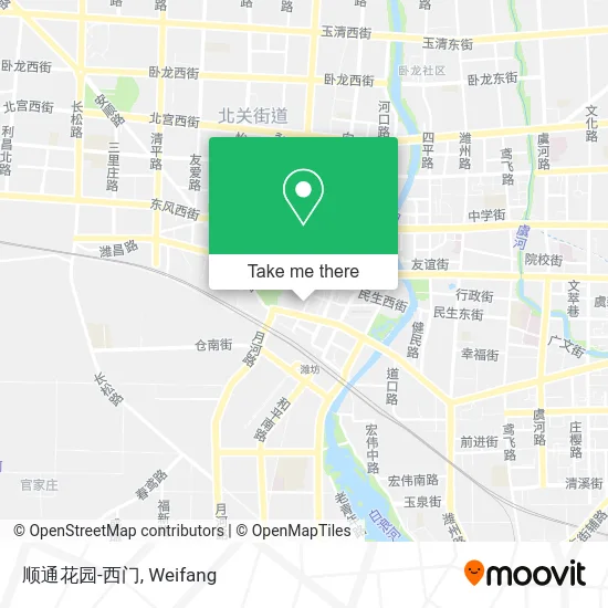 顺通花园-西门 map