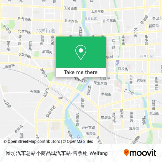 潍坊汽车总站小商品城汽车站-售票处 map