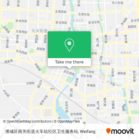 潍城区南关街道火车站社区卫生服务站 map