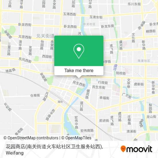 花园商店(南关街道火车站社区卫生服务站西) map