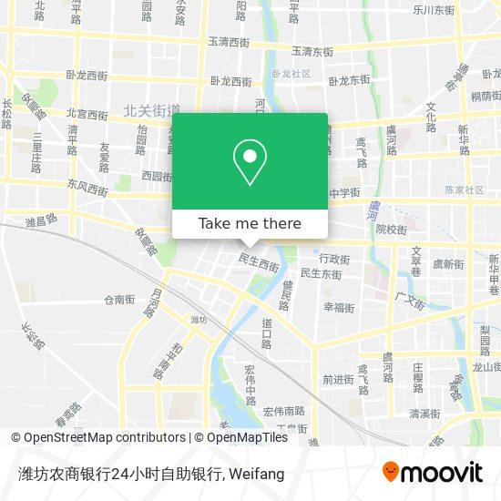 潍坊农商银行24小时自助银行 map