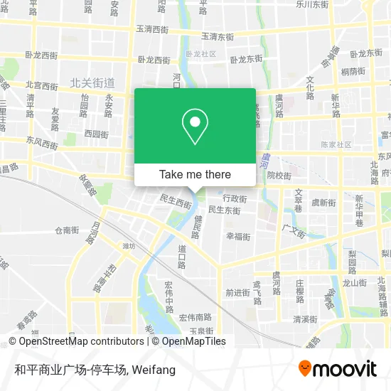 和平商业广场-停车场 map
