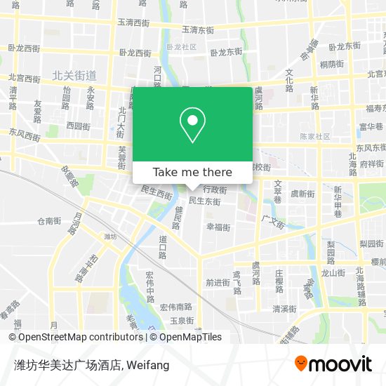 潍坊华美达广场酒店 map