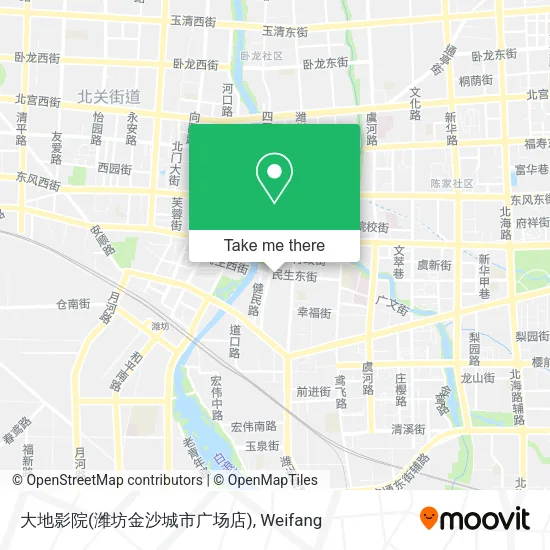 大地影院(潍坊金沙城市广场店) map