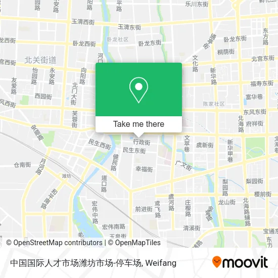 中国国际人才市场潍坊市场-停车场 map