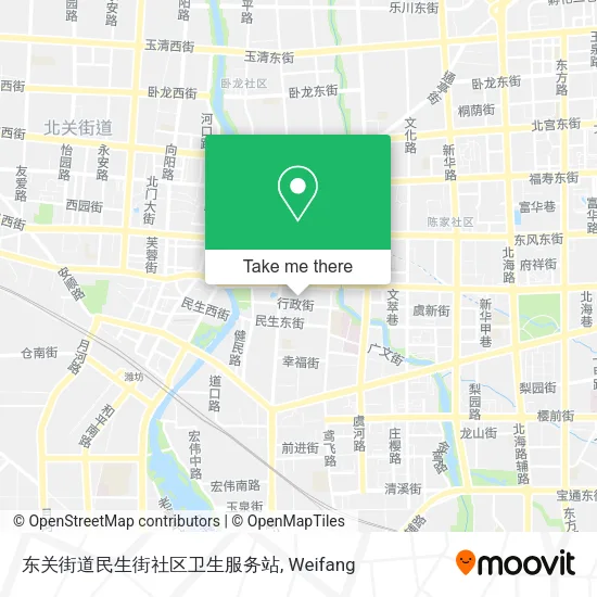 东关街道民生街社区卫生服务站 map