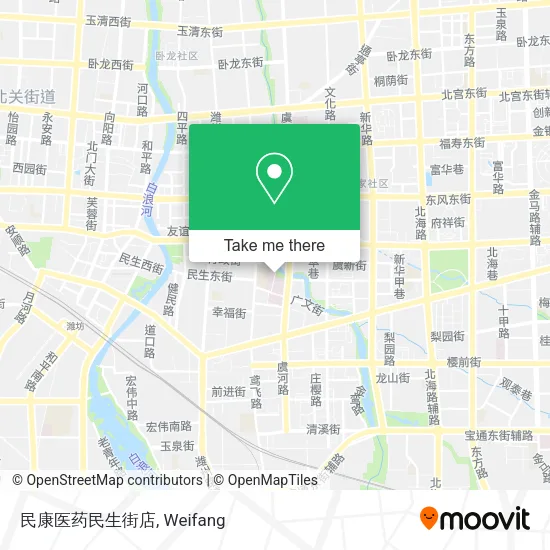 民康医药民生街店 map