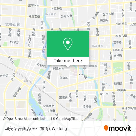 华美综合商店(民生东街) map