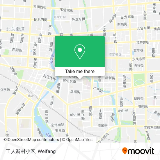 工人新村小区 map