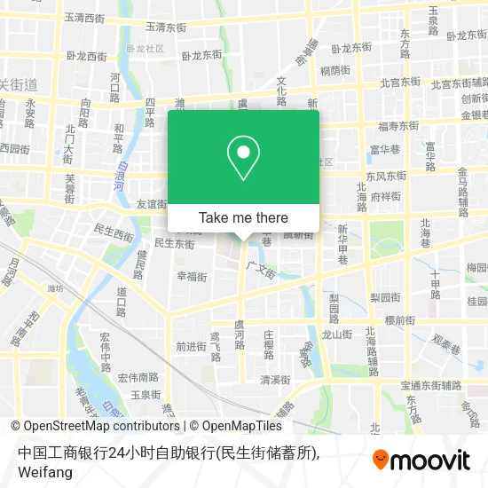 中国工商银行24小时自助银行(民生街储蓄所) map