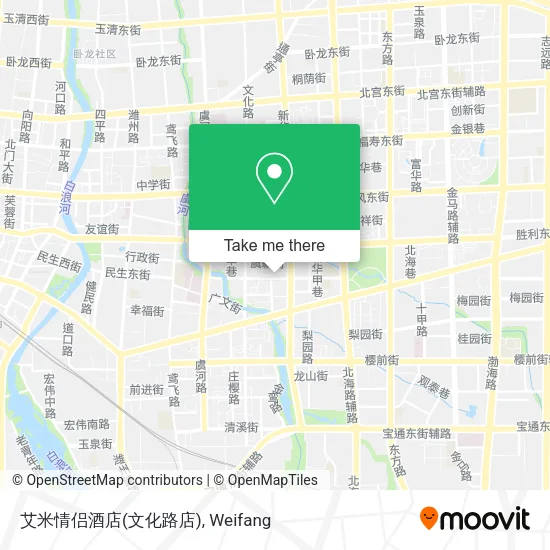 艾米情侣酒店(文化路店) map