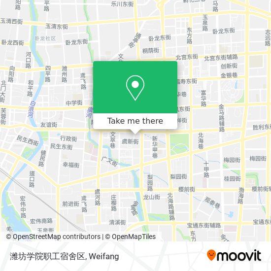 潍坊学院职工宿舍区 map
