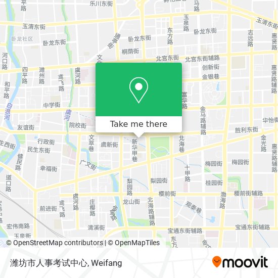 潍坊市人事考试中心 map