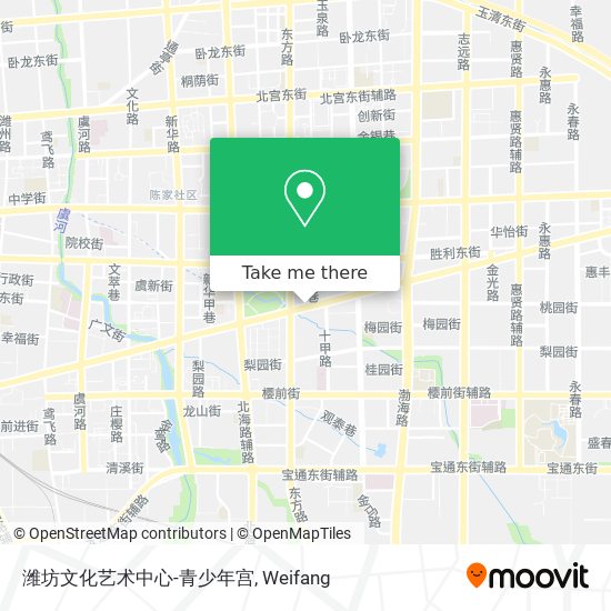 潍坊文化艺术中心-青少年宫 map