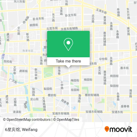 6星宾馆 map